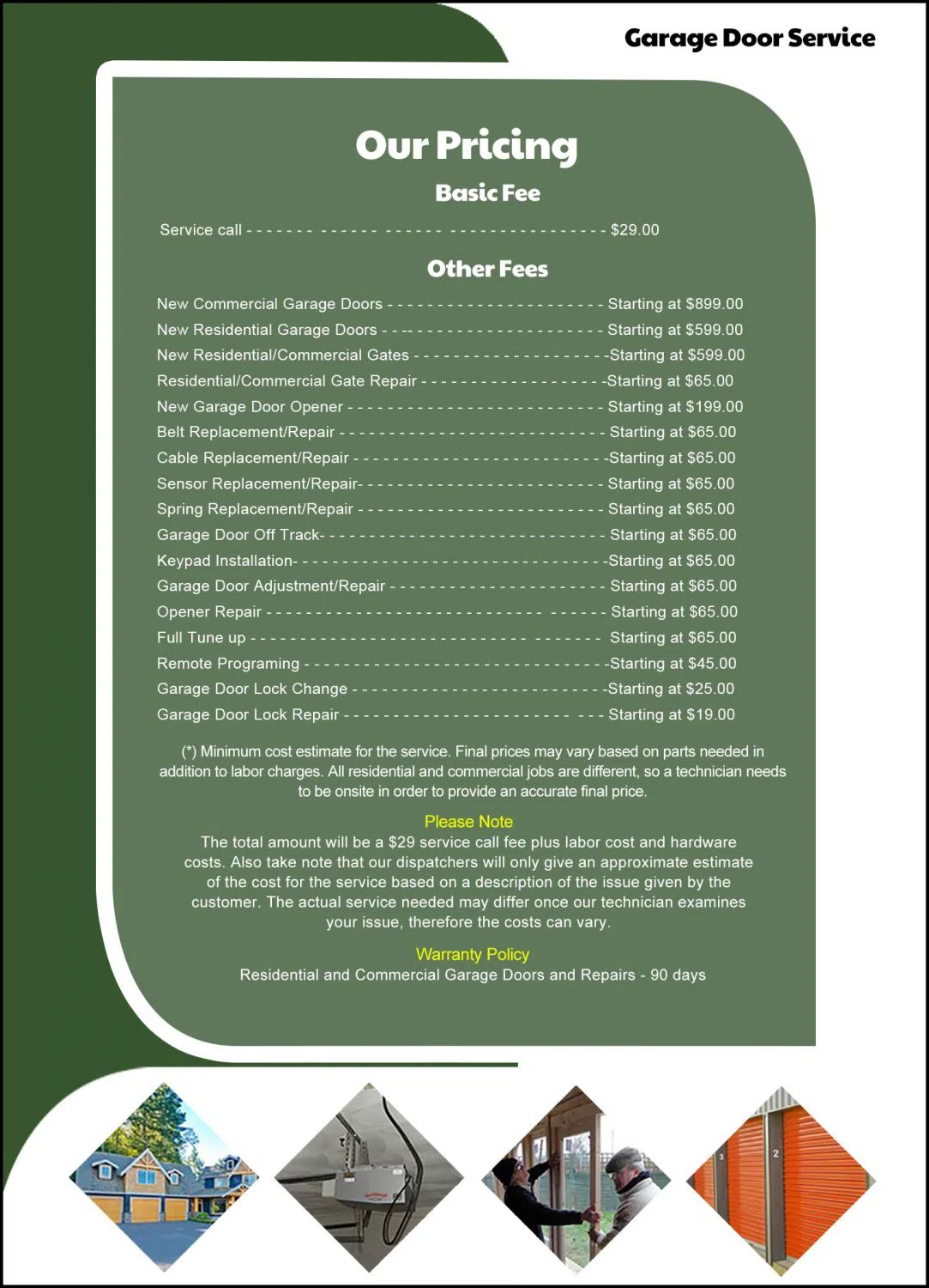 Metro Garage Door Service Ferndale, MI 248-518-0014